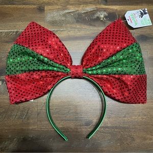 Claire’s red and green sequins Christmas holiday headband